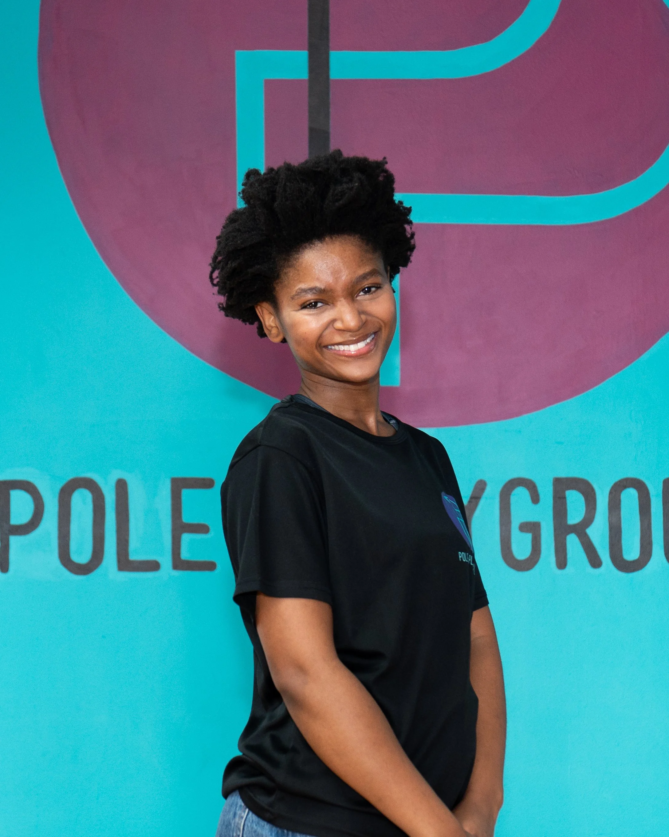 pole fitness instructor fun beginner