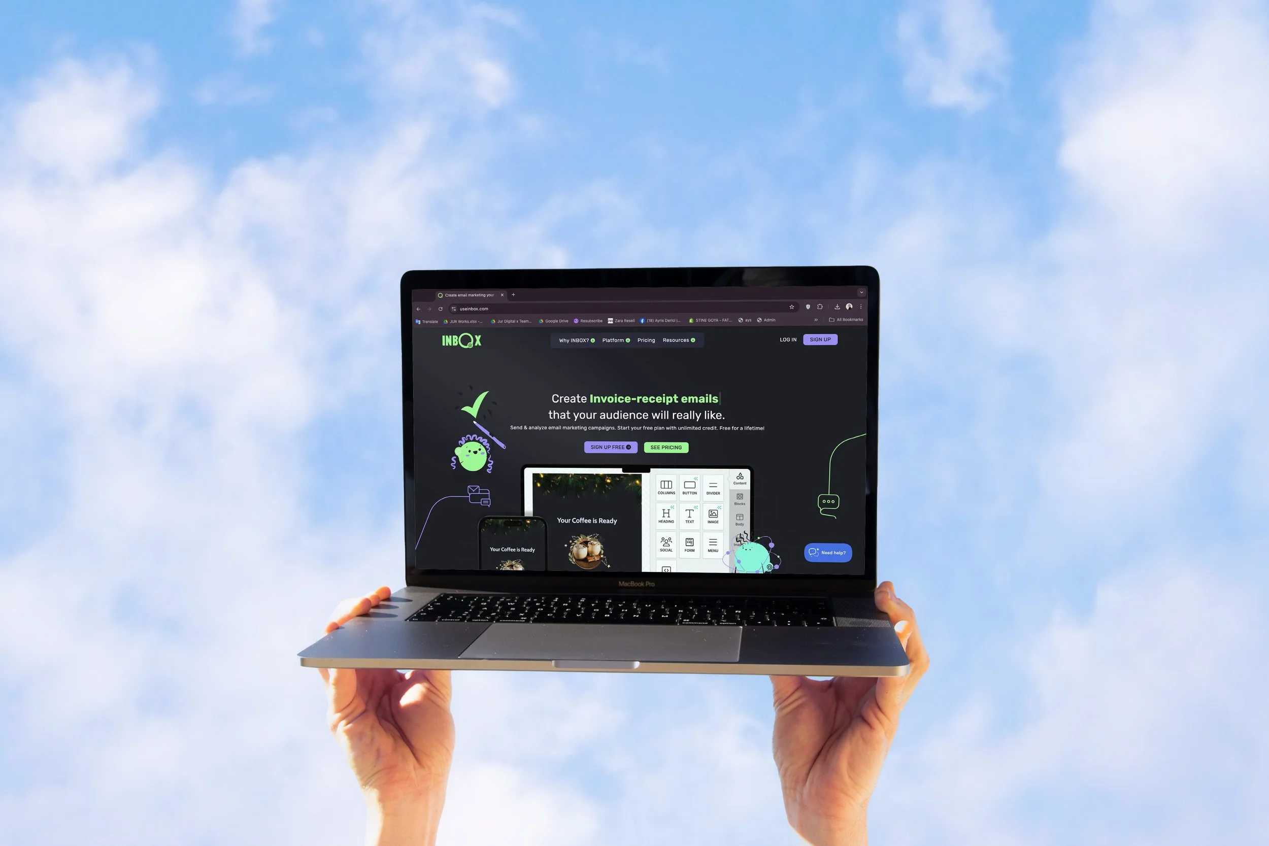 useinbox website design by jora studio