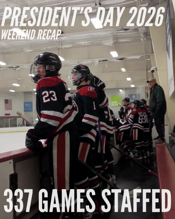President&rsquo;s Day Weekend Recap 🇺🇸

337 games.
300+ hours of hockey.
65+ hours of basketball.
10+ hours of football.

From Orono to Hopkins.
Blaine to Farmington.
Circle Pines to Elk River.
Brooklyn Center, Brooklyn Park, Minneapolis &mdash; an