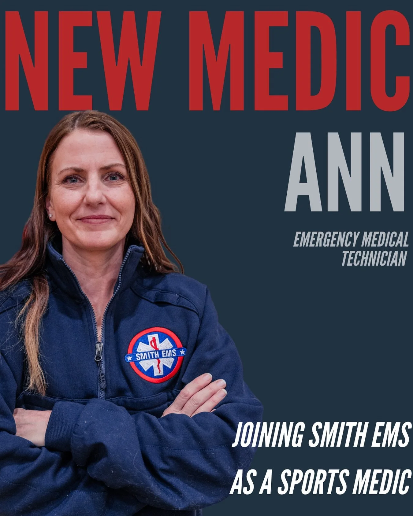🚑 Welcome to the team, Ann!

Ann joins Smith EMS as a Sports Medic and Certified EMT, bringing years of leadership, coaching, and high-pressure decision-making experience into the world of emergency medicine.

Before EMS, Ann spent many years coachi