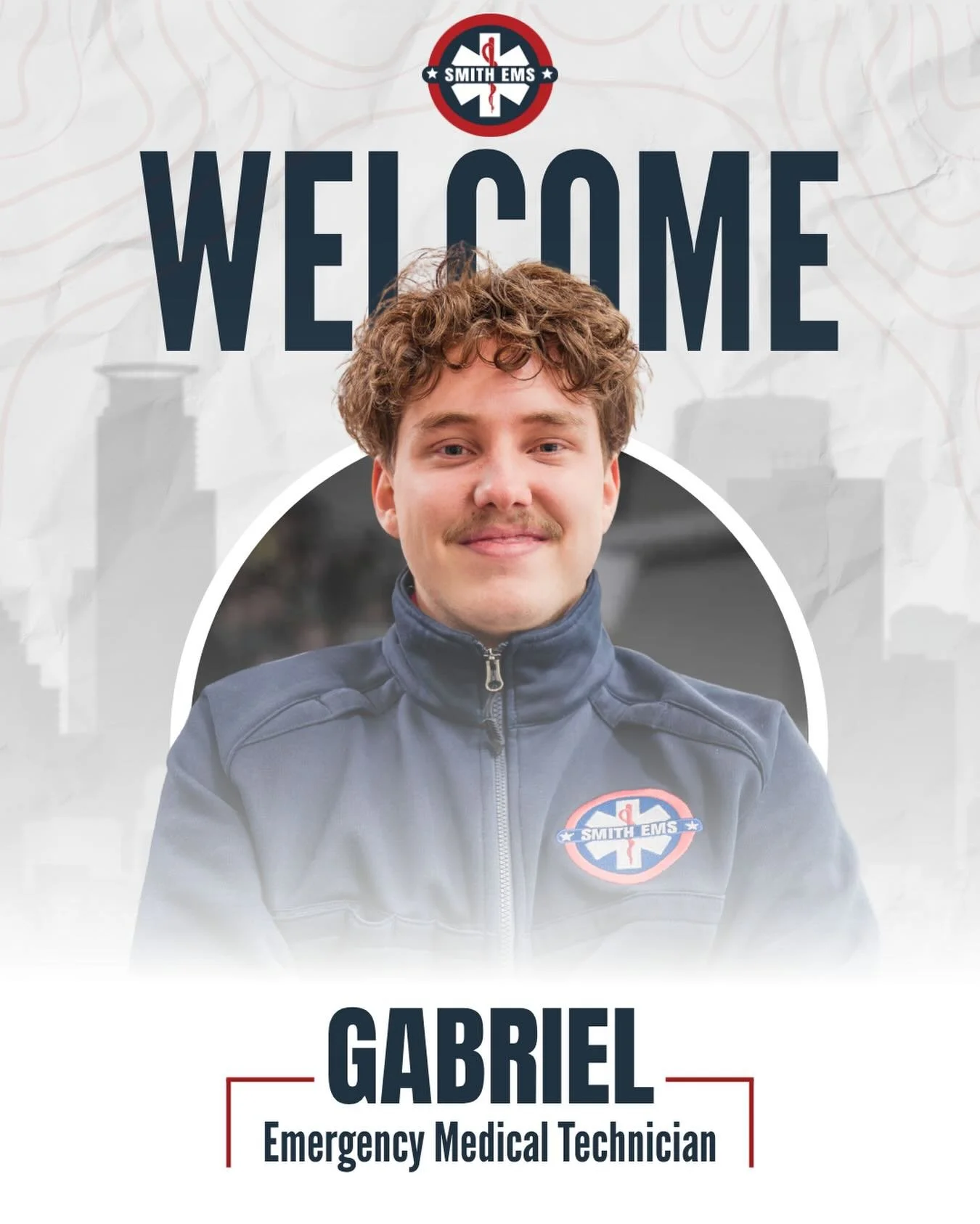 🚑&nbsp;Welcome to the Team, Gabriel!

We&rsquo;re excited to welcome&nbsp;Gabriel&nbsp;to Smith EMS as a&nbsp;Sports Medic.

Gabriel is a&nbsp;Certified EMT&nbsp;currently working at&nbsp;Children&rsquo;s Hospital, bringing real clinical experience 