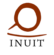 Inuit logo featuring a stylized brown circle with a line underneath, and the word "INUIT" below it.