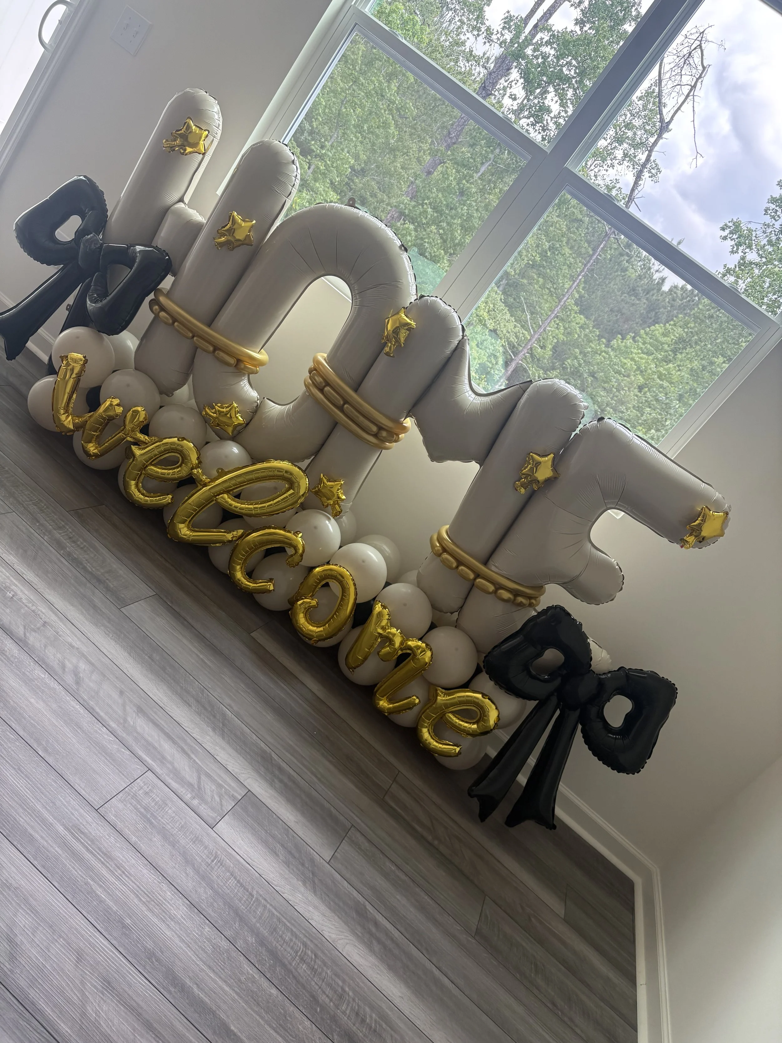 Welcome Home Balloon Stack
