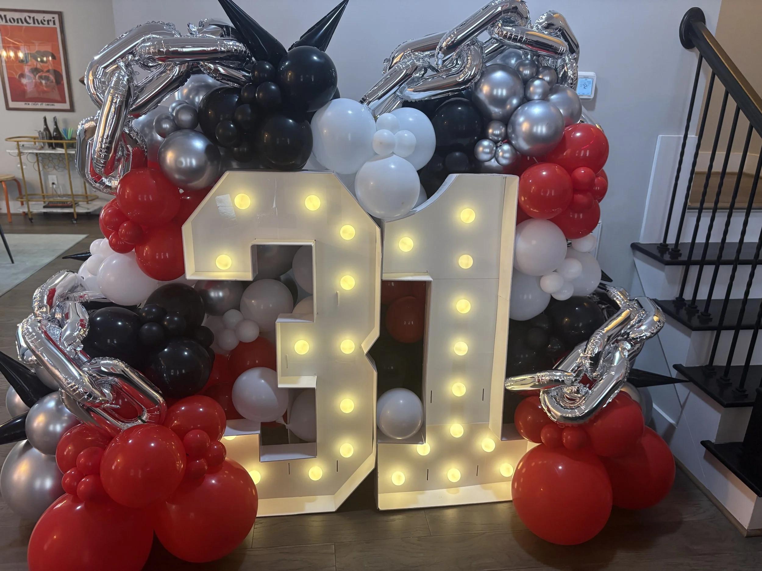 Marquee Numbers w/chain add-ons