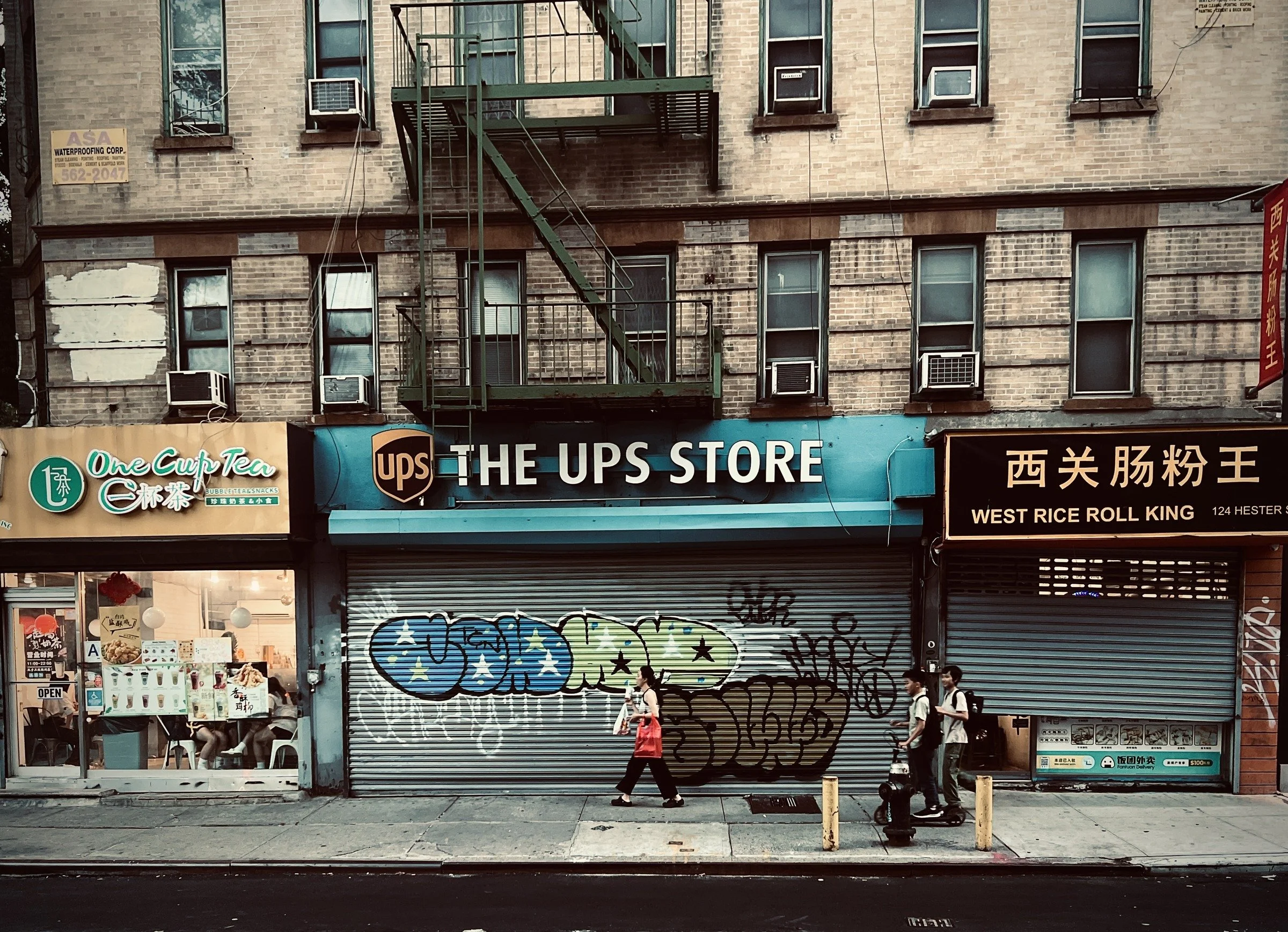 Along the Storefronts