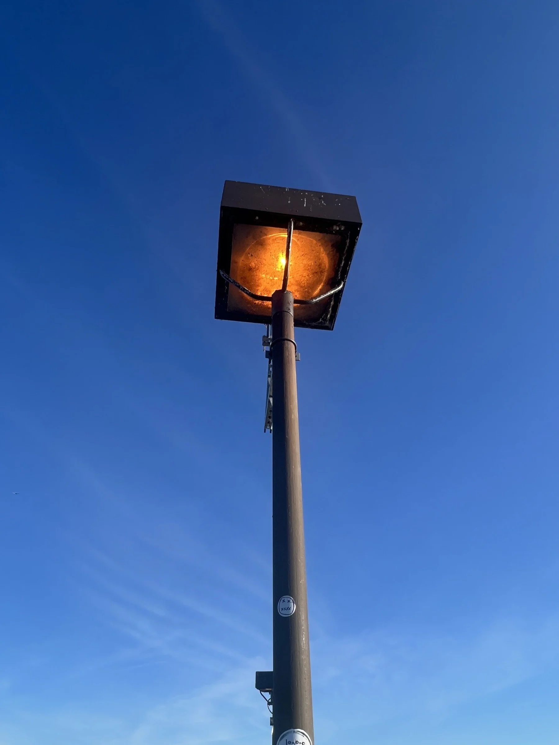 A Lamp Against the Blue