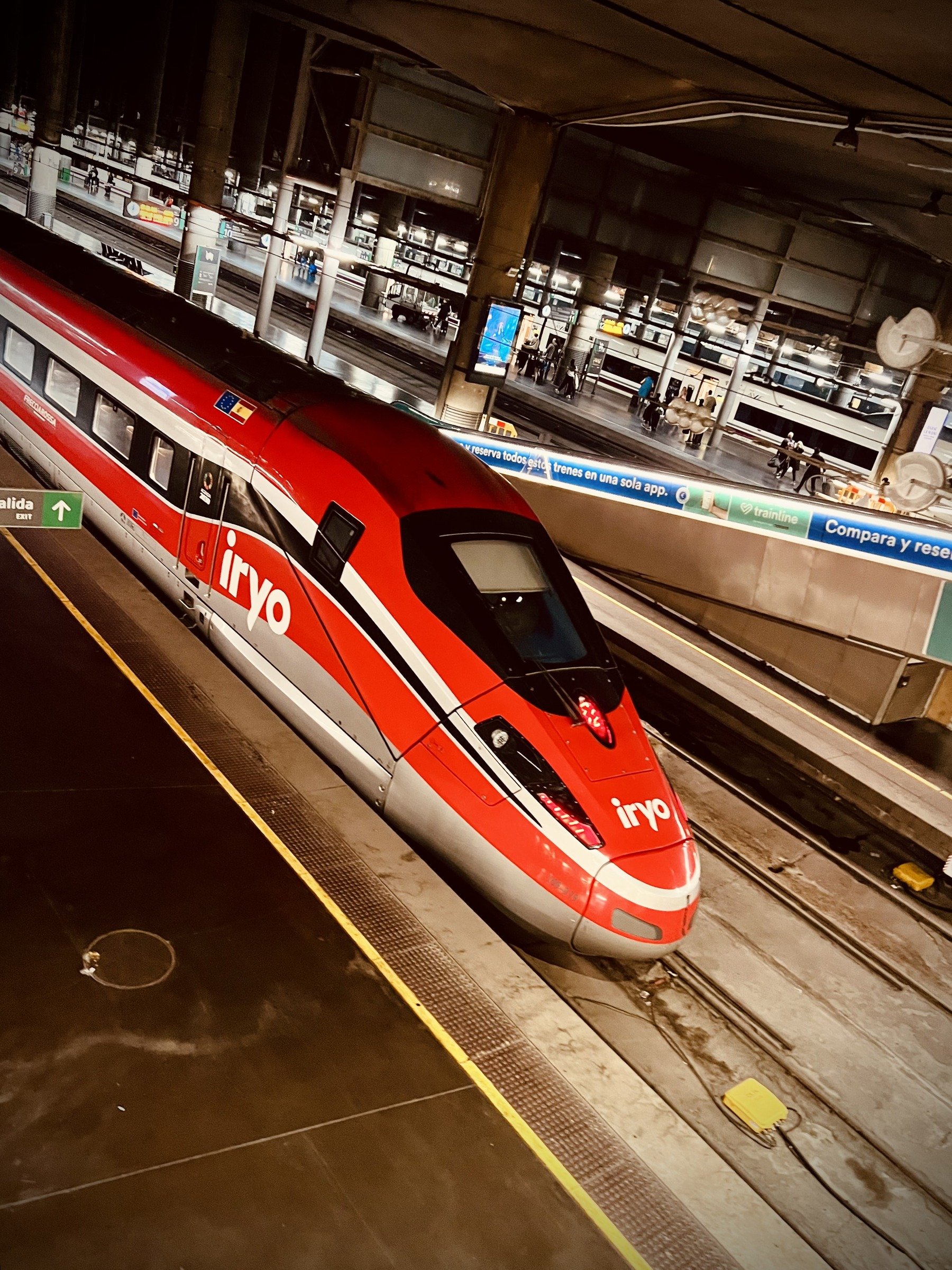 Red Train, Still Platform