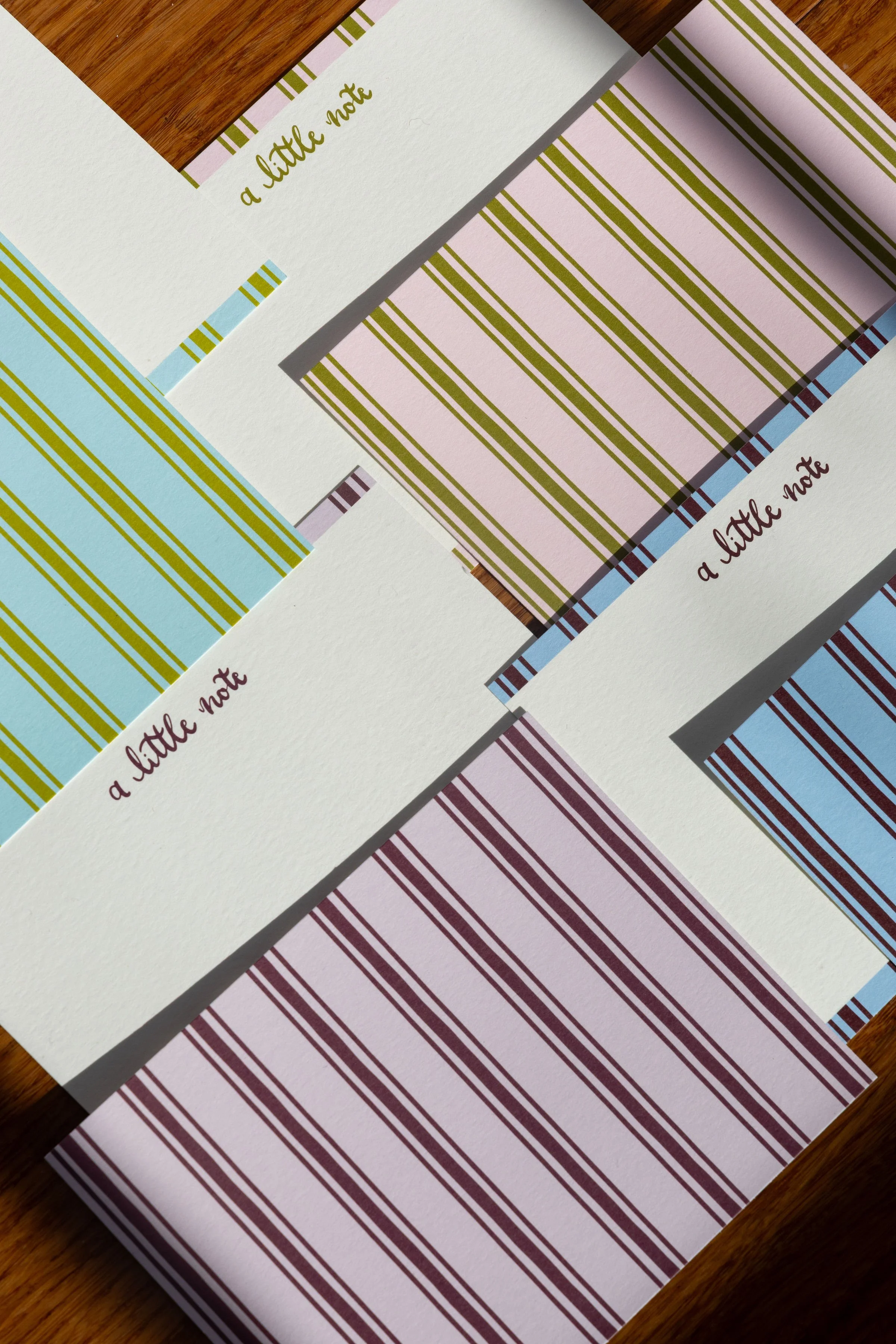 Solid and Striped Card Set