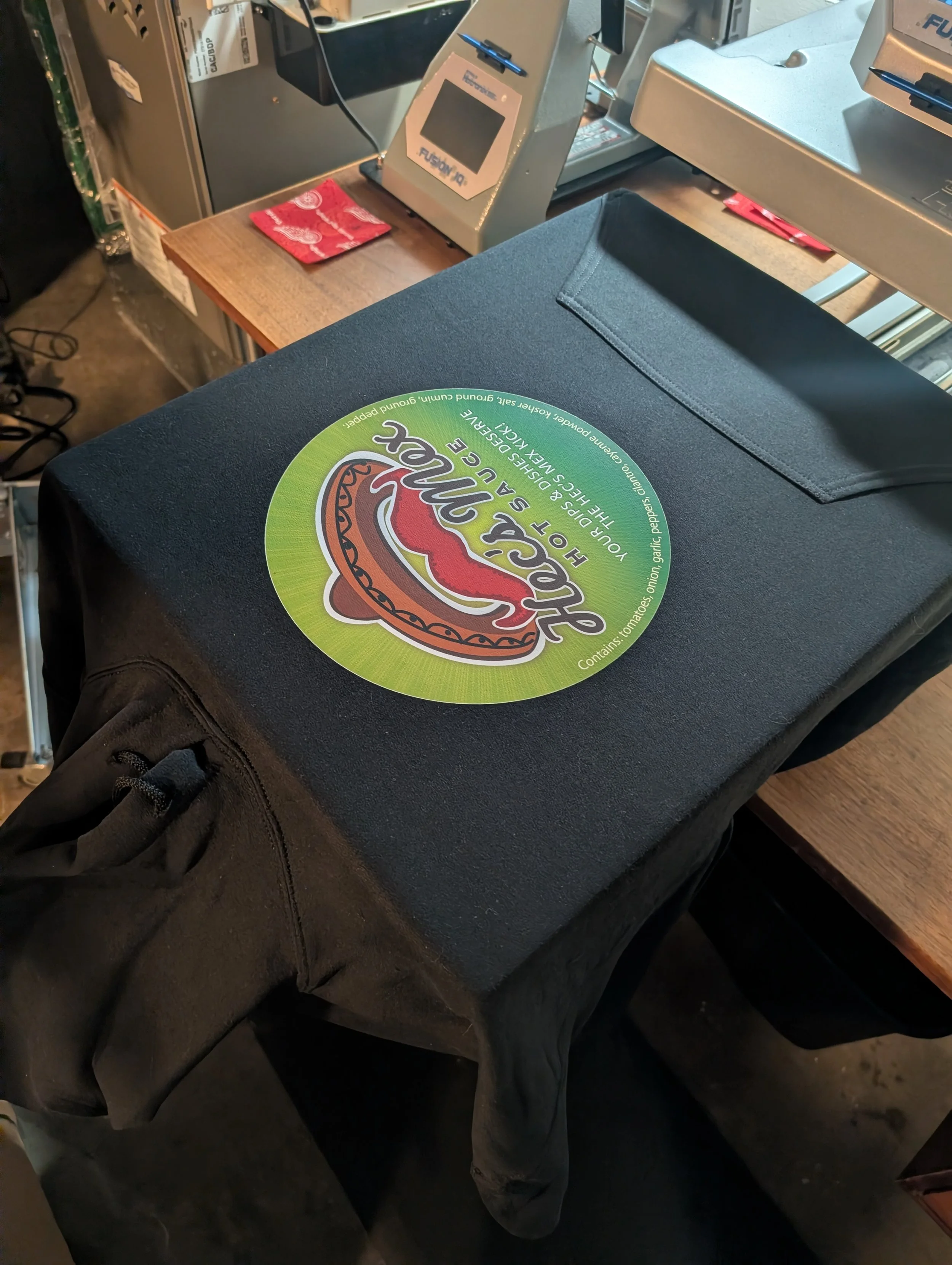 Hecs Mex Hot Sauce Printing