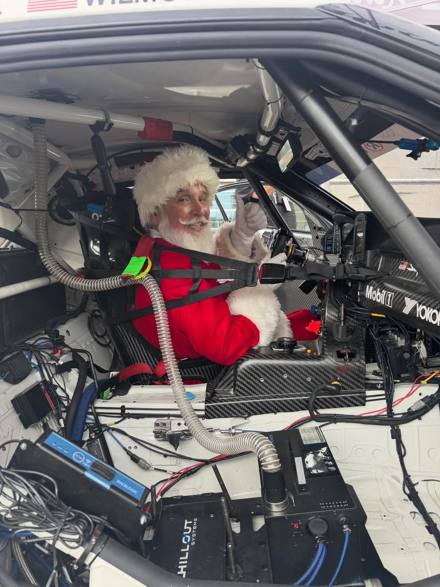 Kingpin Racing kicked off the holiday season last week at the Georgia Festival of Trees! We brought one of our Toyota Supra EVO II to the Gas South Convention Center, where our @imsa_racing Michelin Pilot Challenge drivers @thoffracing and @wilmotrac