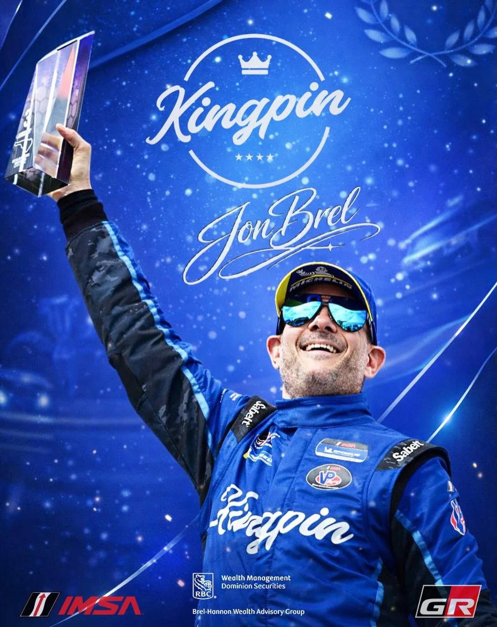 Introducing Jon Brel as our Kingpin Racing VP Challenge Driver for 2026!&nbsp;

&ldquo;This is next level - IMSA is competitive and well respected. Kingpin isn&rsquo;t just a ride &mdash; it&rsquo;s a crew, engineers, strategists, mechanics all pulli