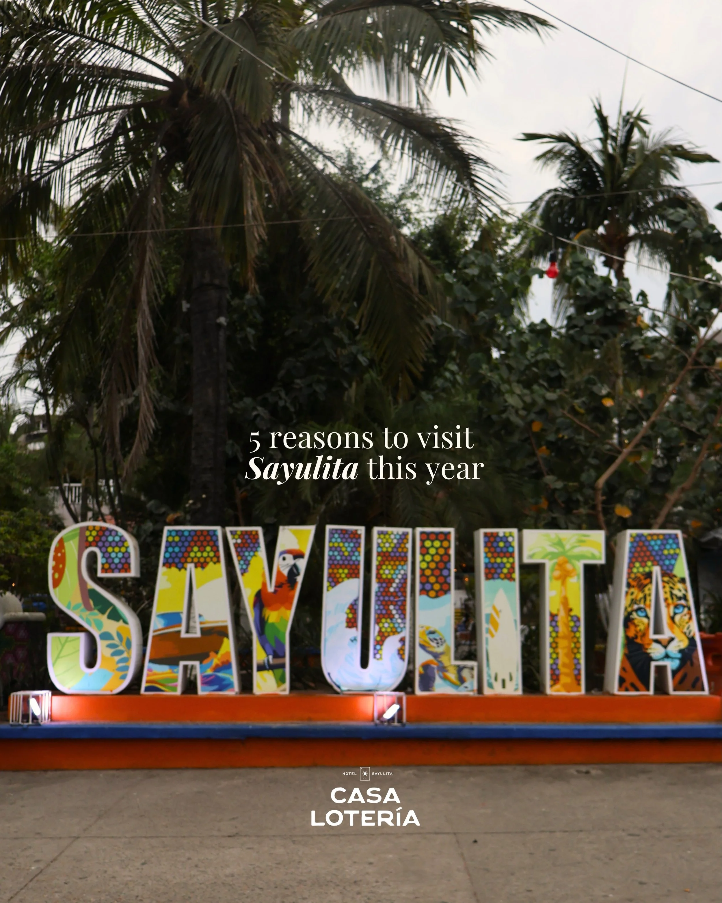 5 of the many reasons why you need to visit Sayulita this year 🌴
Beautiful beaches and colorful streets to unforgettable sunsets, Sayulita is the kind of place you never want to leave.
Visit Casa Loter&iacute;a and experience it for yourself.

Book 