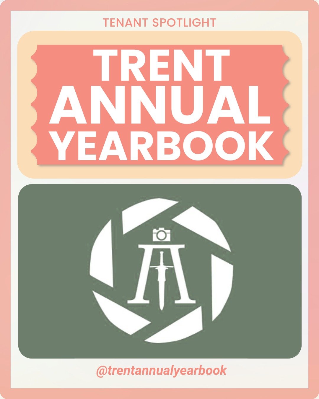 Learn all about another one of the amazing organizations that call Sadleir House home, Trent Annual Yearbook! 

Swipe to learn about what Trent Annual does, and how you can get involved!