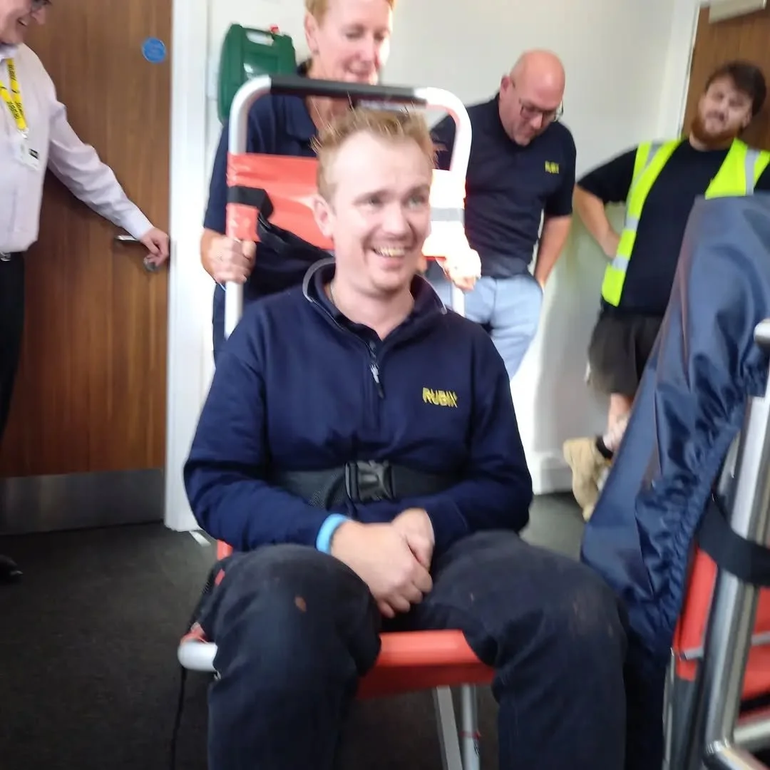 Another happy client Rubix UK in Birmingham . Carried out EvacChair Operator training and serviced multiple chairs for them. If you would like your staff trained or your chairs servicing please call Paul on 07412 394622 . #EvacChair #training #evac #
