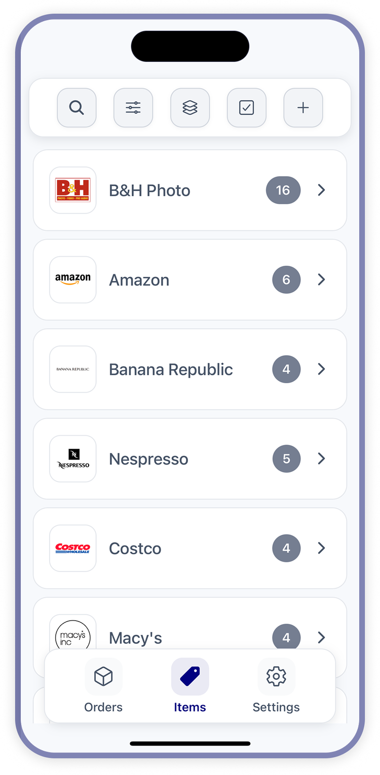 Orderly - Every order & return tracked automatically