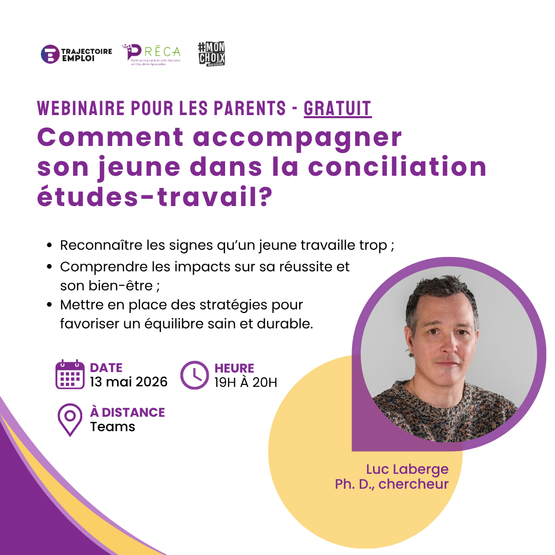 Comment accompagner son jeune dans la conciliation études-travail ?