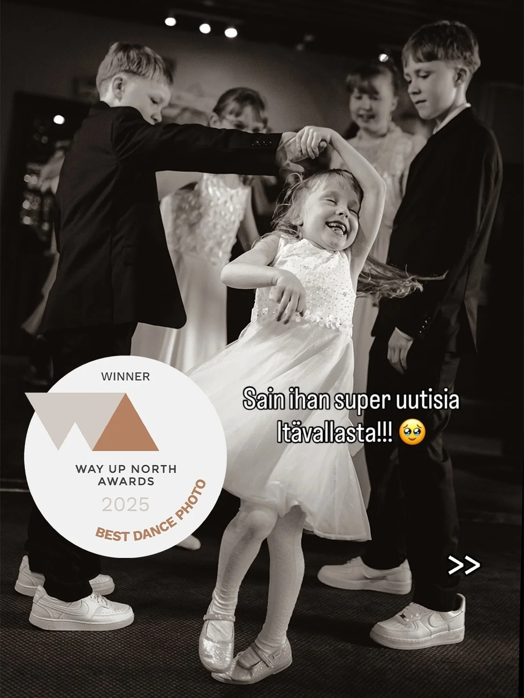 VOITTO! 🥹❤️

Mun ottama hyv&auml;n mielen tanssikuva voitti eurooppalaisessa h&auml;&auml;kuvauskilpailussa Best Dance Photo-tittelin!! 

Taso ja osallistujam&auml;&auml;r&auml; on ihan &auml;lyt&ouml;n, voittajat julkistettiin t&auml;n&auml;&auml;n