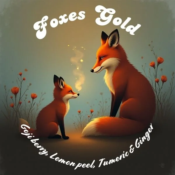 Foxes Gold🦊🌿-Goji berry, Lemon peel, Tumeric & Ginger