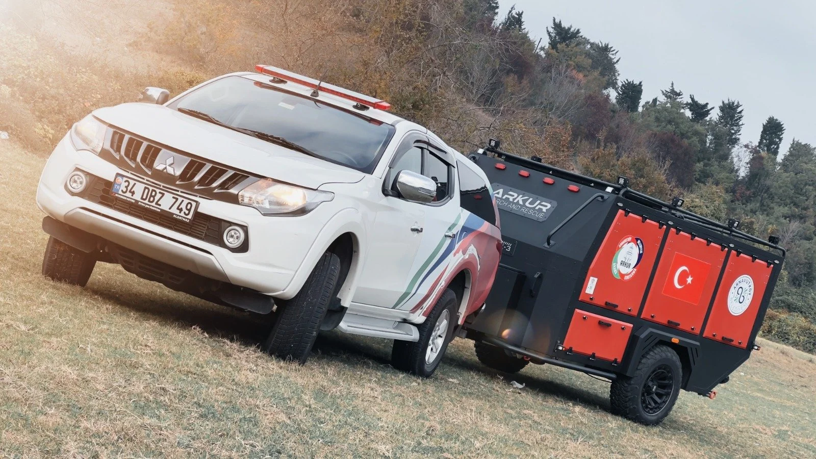 Decamp X3 Rescue – a rugged, off-road emergency rescue trailer built for rapid deployment in disaster relief, search and rescue, and field operations. Featuring modular storage compartments, all-terrain capability, and a fully equipped mobile worksta