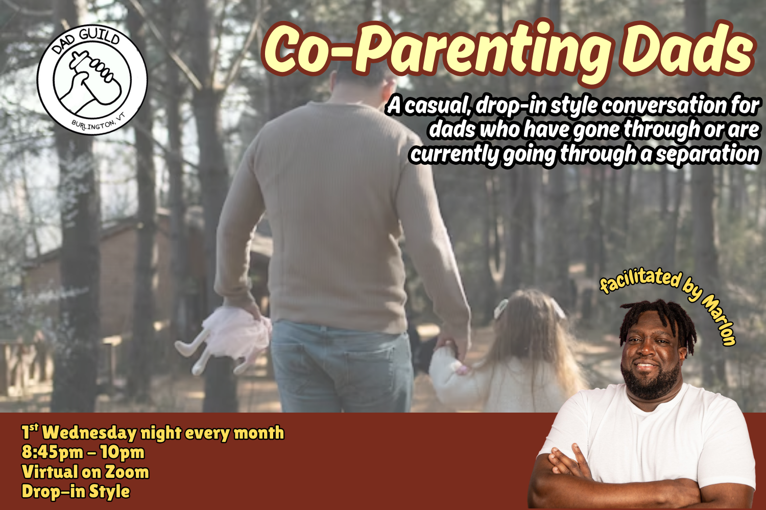 Online support group for co-parenting dads