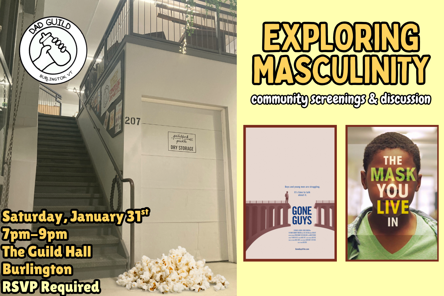 Exploring Masculinity: community screenings & discussion