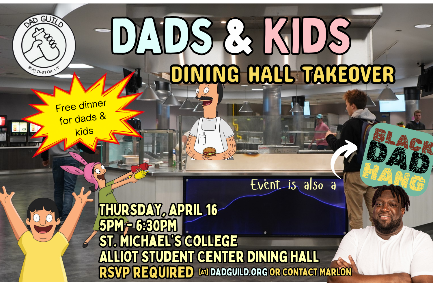 Dads &amp; Kids Dinner @ St. Mike's (&amp; Black Dad Hang)
