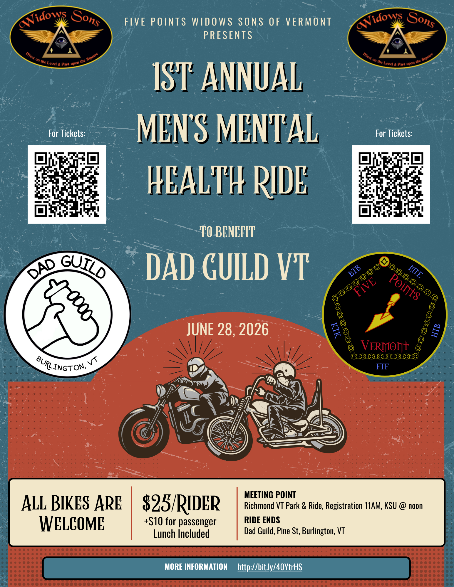 1st Annual Men's Mental Health Ride