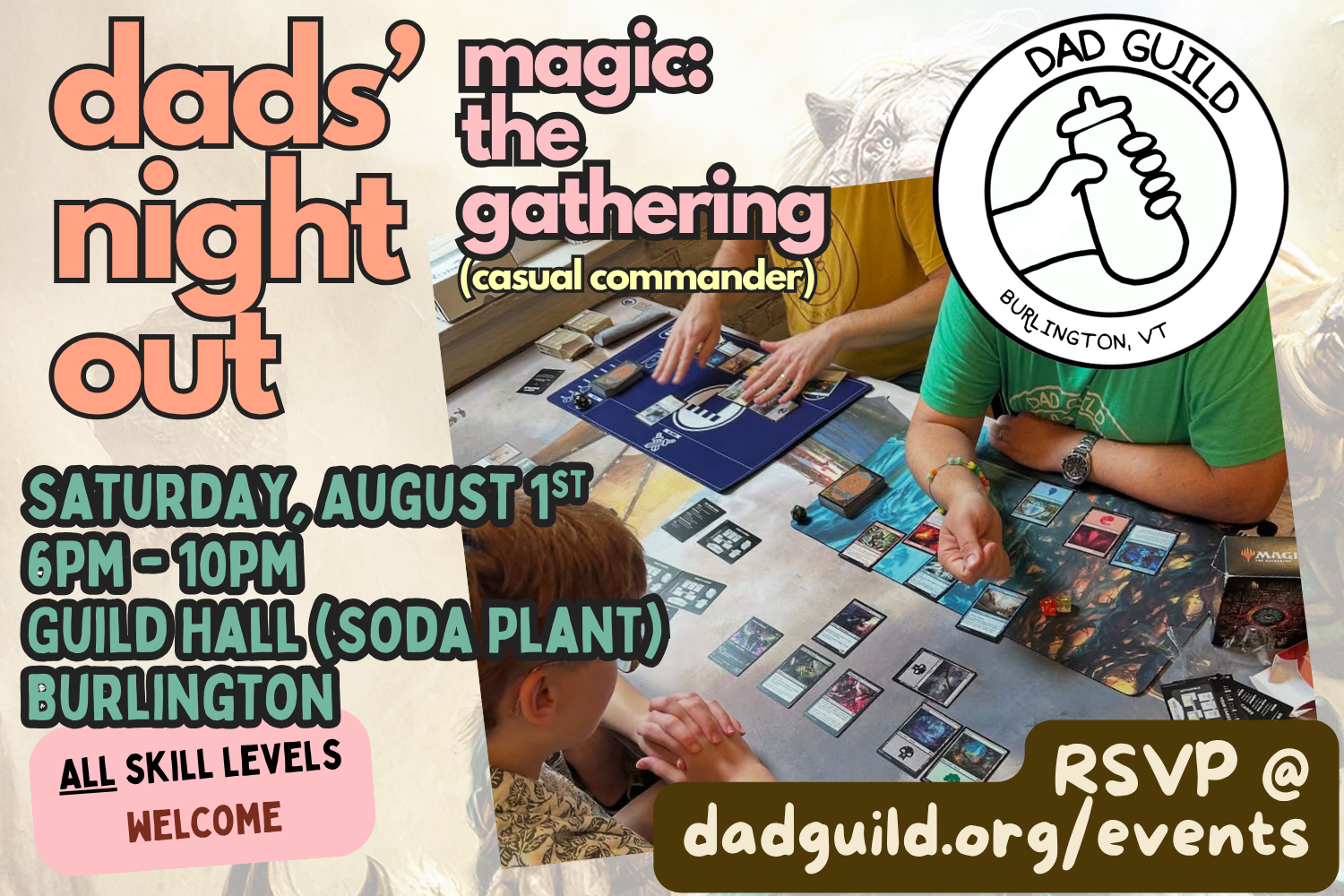 Dads Night Out: Magic: The Gathering @ the Guild Hall