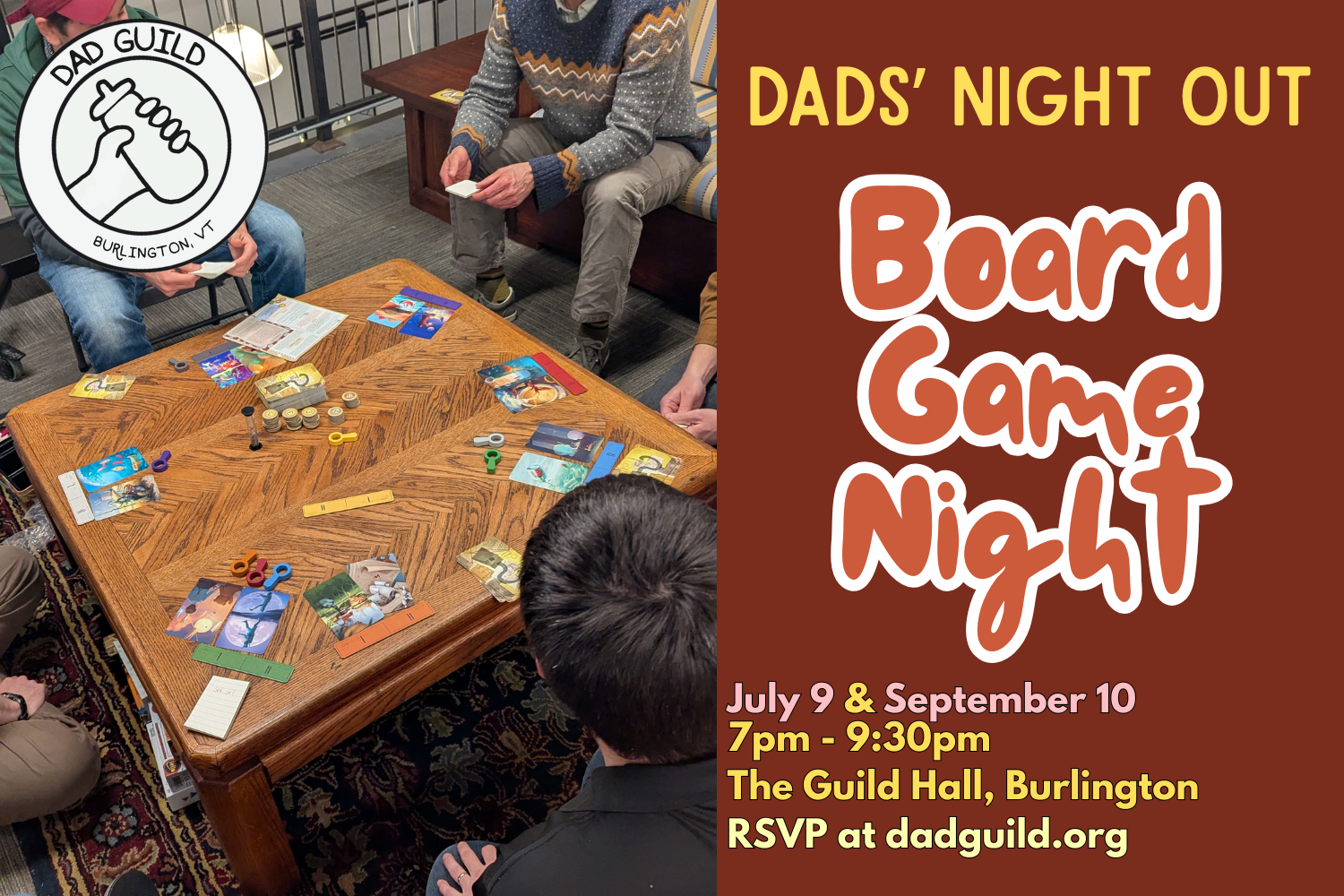 Dads Night Out: Board Games at the Guild Hall