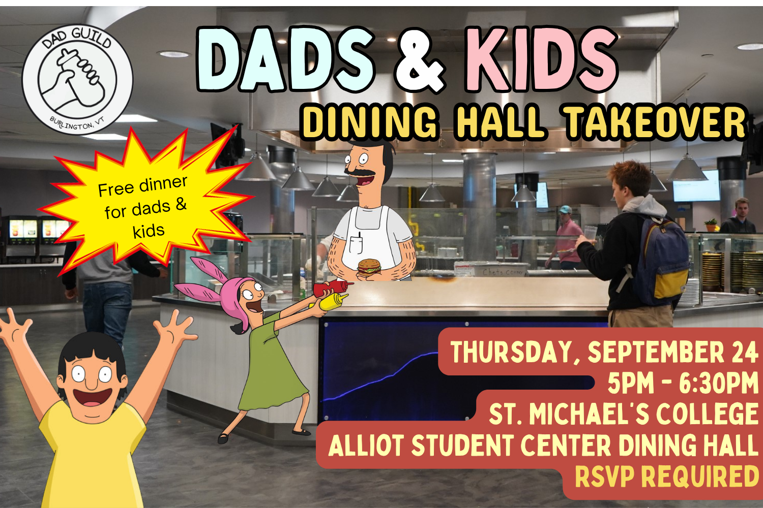 Dads &amp; Kids Dinner @ St. Mike's