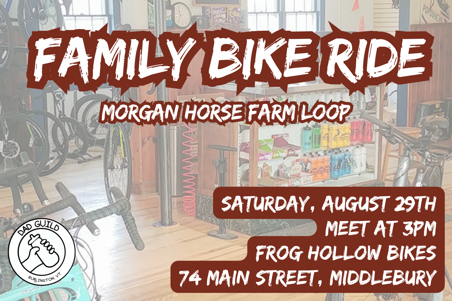 ADDISON: Family Bike Ride: Morgan Horse Farm Loop