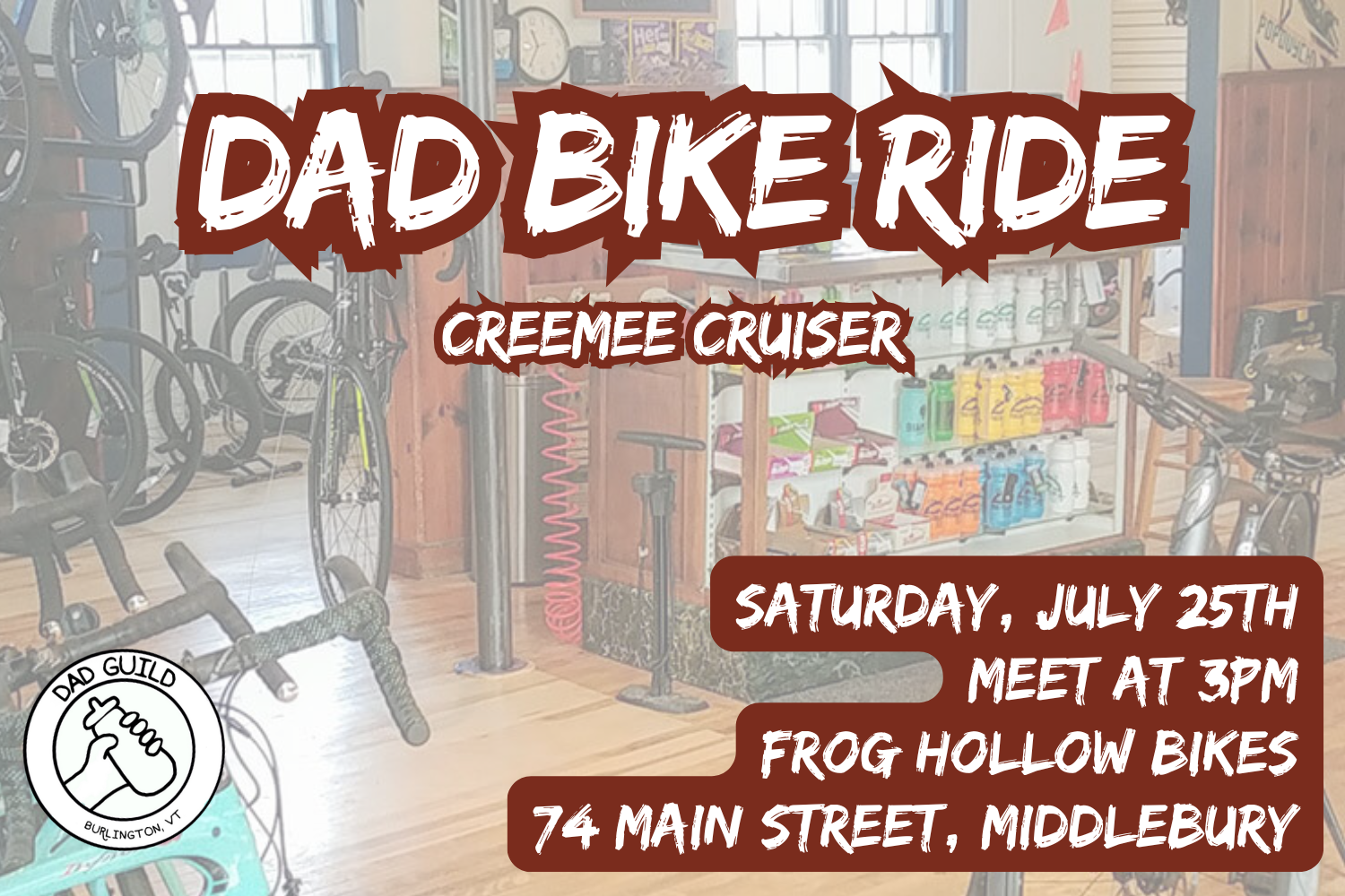 ADDISON: Dad Bike Ride: Creemee Cruiser
