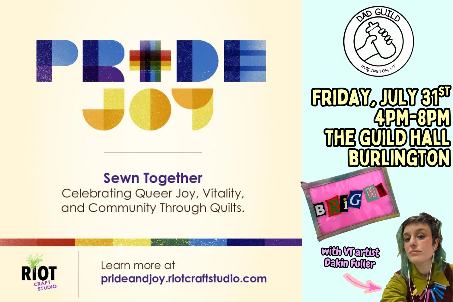 Sewn Together - Riot Arts Craft Studio