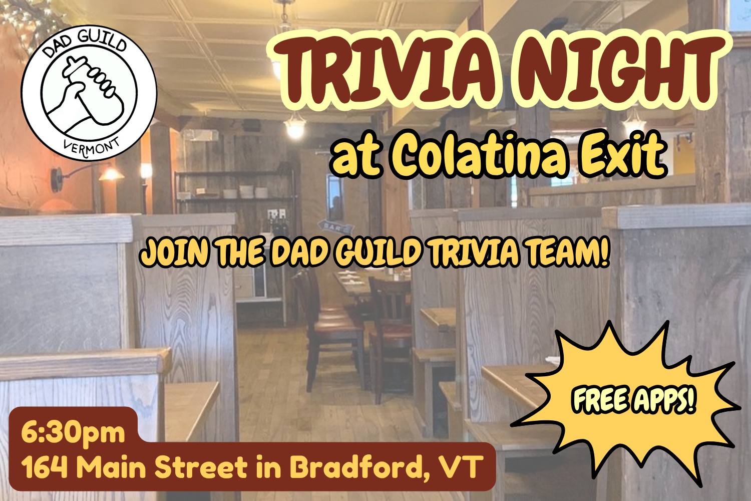 UPPER VALLEY: Trivia Night at Colatina Exit