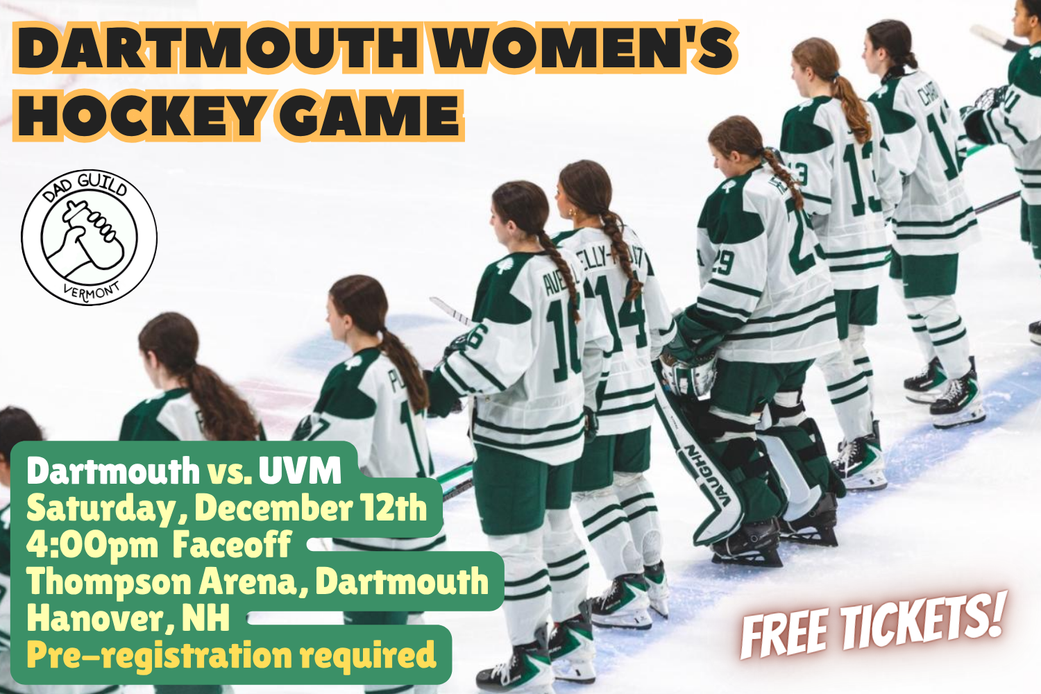 UPPER VALLEY: Dartmouth Women's Hockey Game