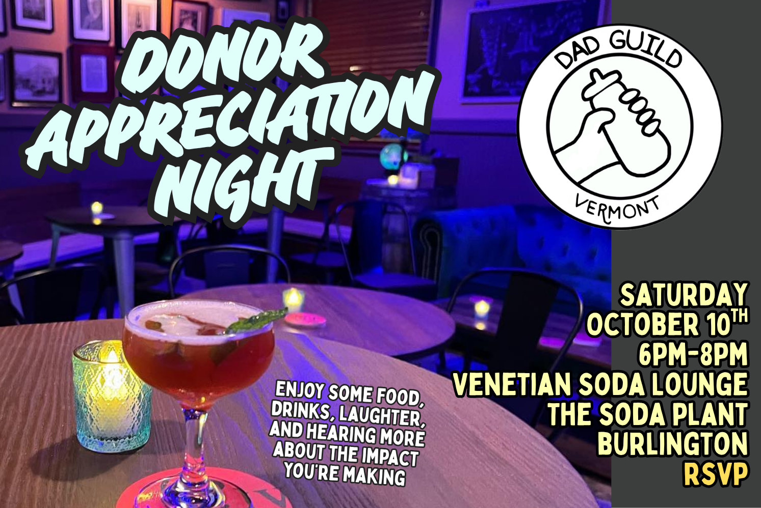 RESCHEDULED: Donor Appreciation Night