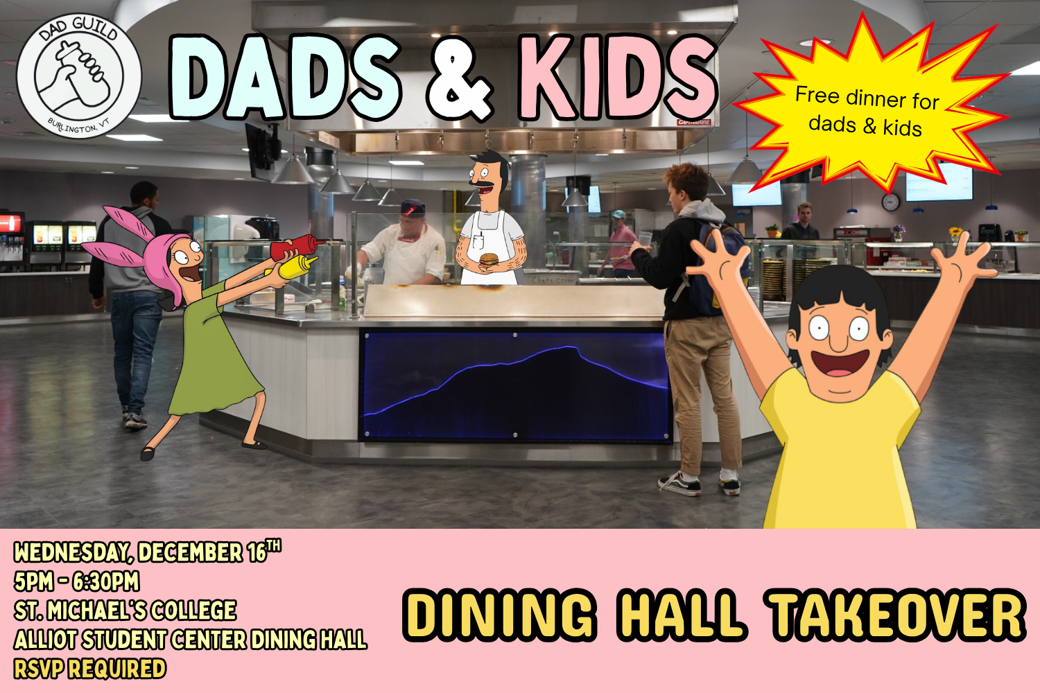 Dads &amp; Kids Dinner @ St. Mike's