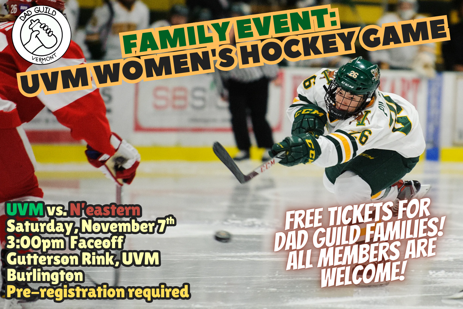 UVM Women's Hockey vs N’eastern