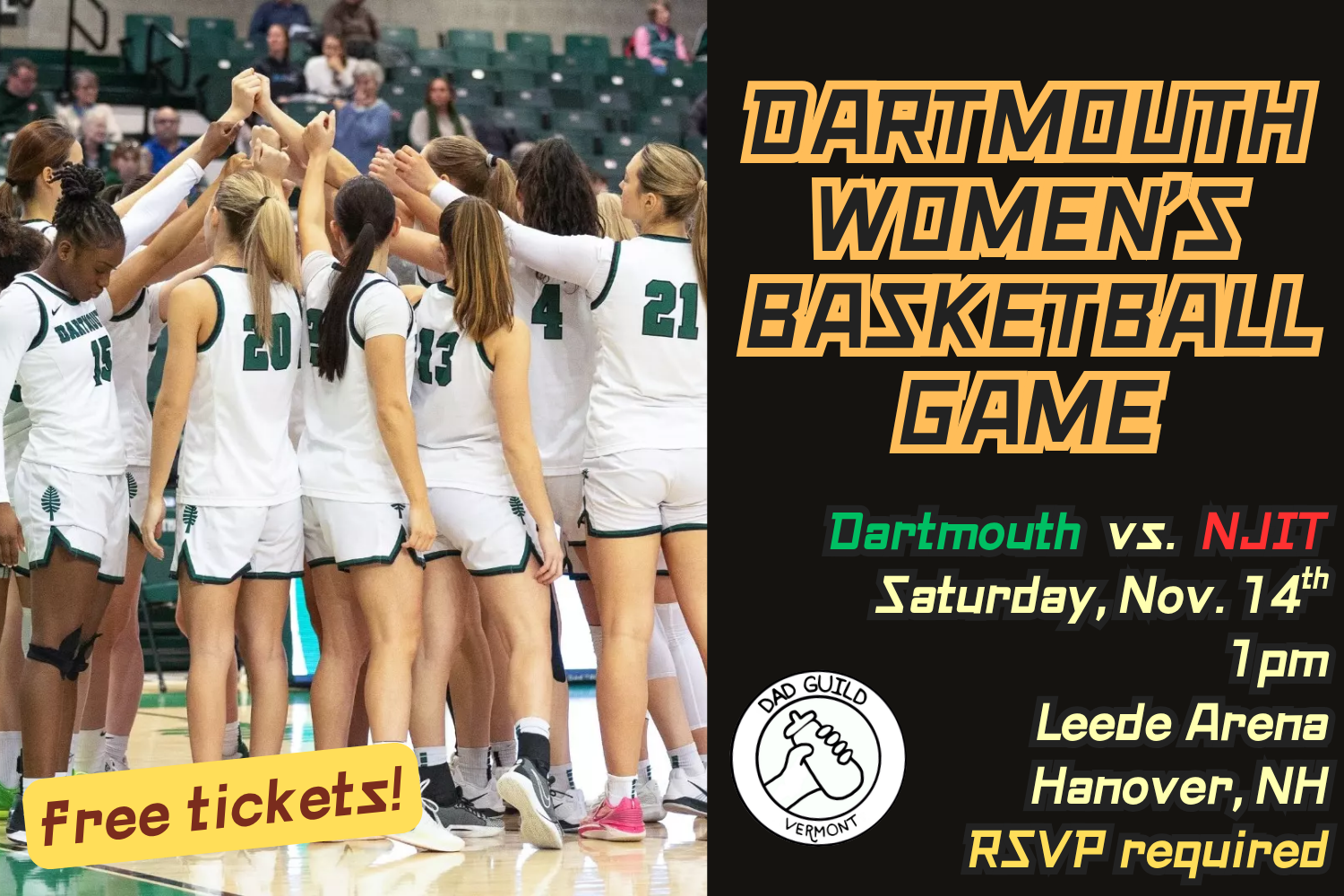 UPPER VALLEY: Dartmouth Women's Basketball Game