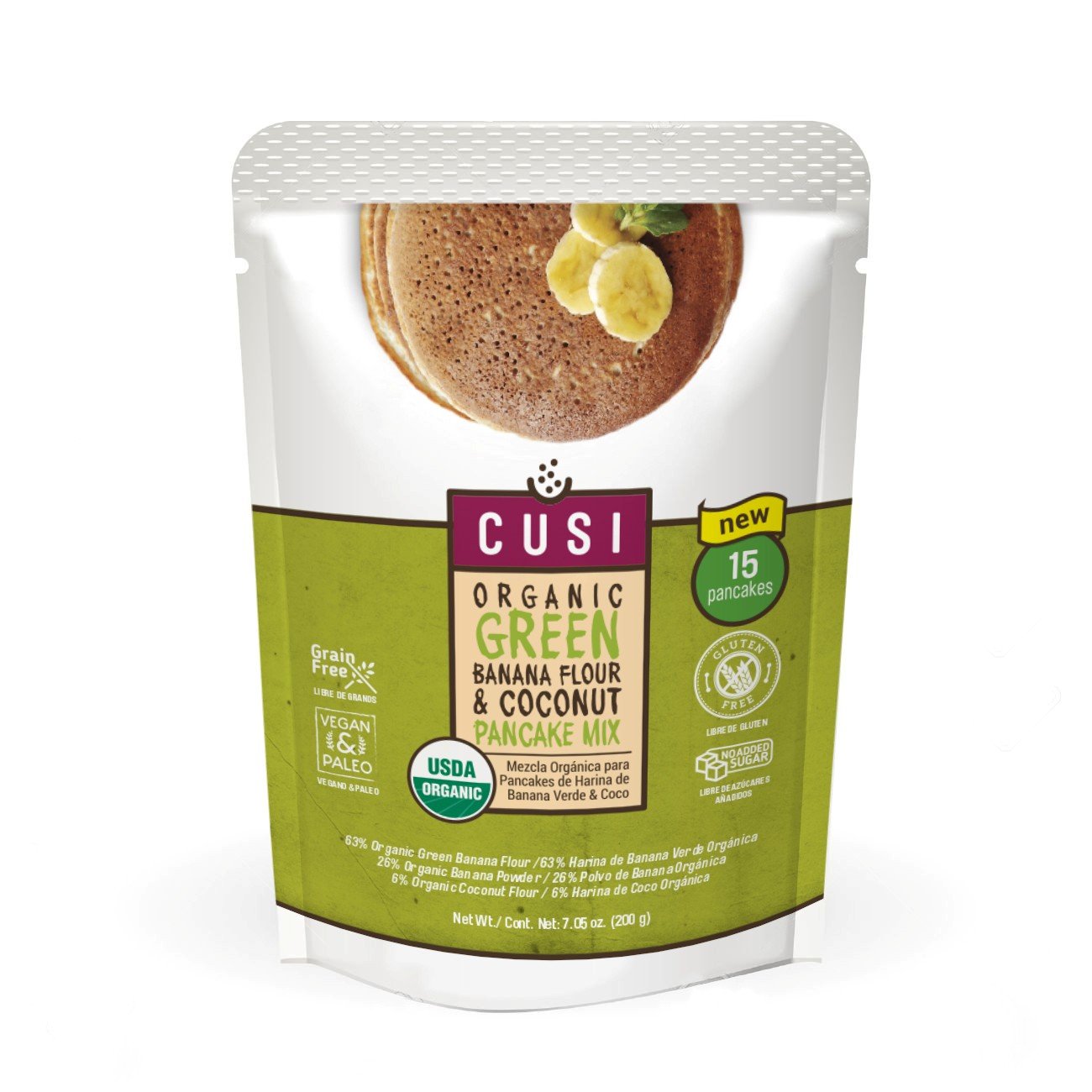 Cusi Organic Green & Yellow Banana