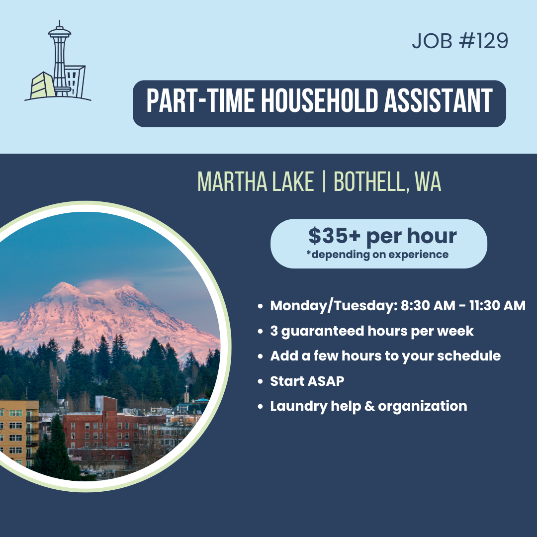 Household Assistant job in Bothell,