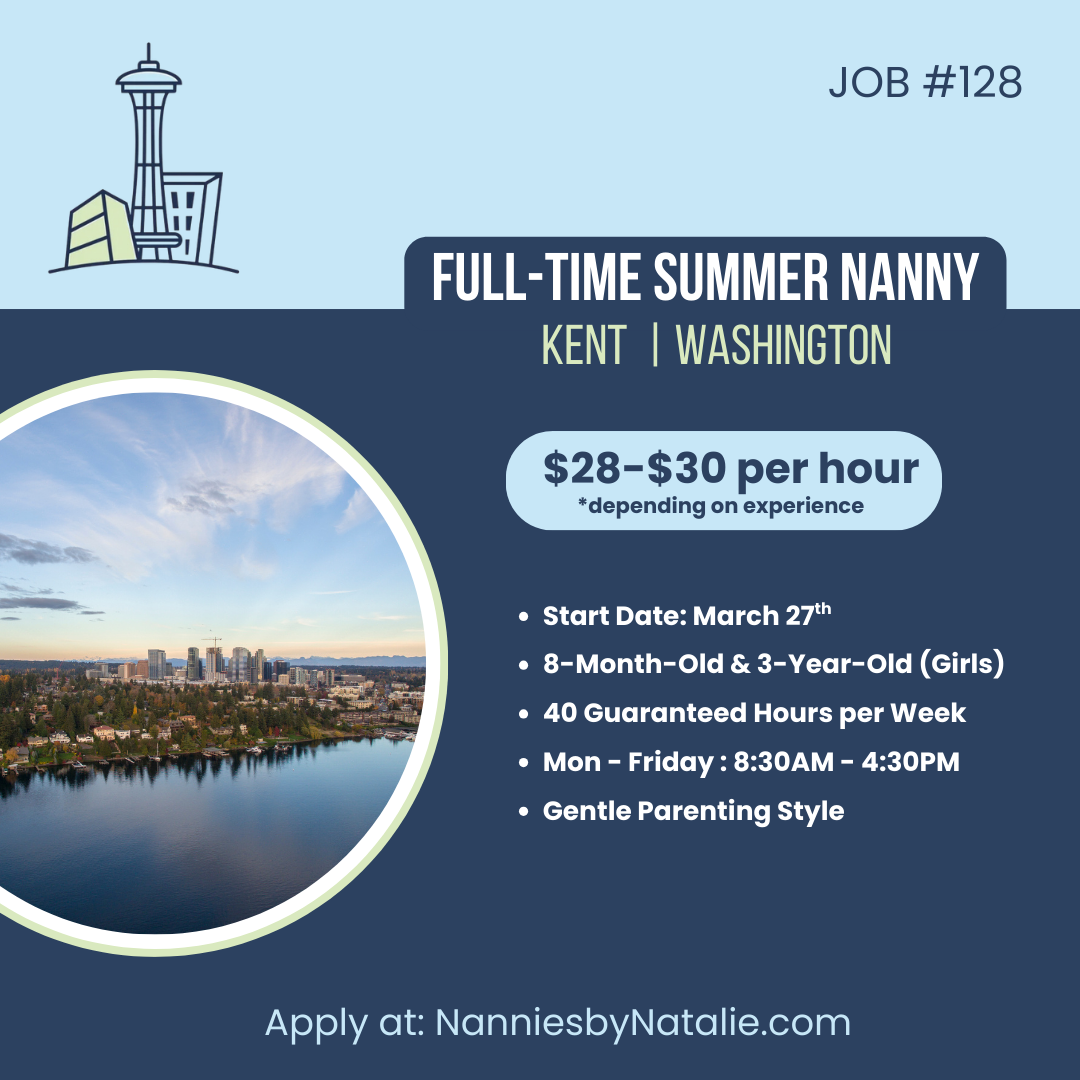 Nanny Job in Kent, Summer Nanny, Full Time Nanny