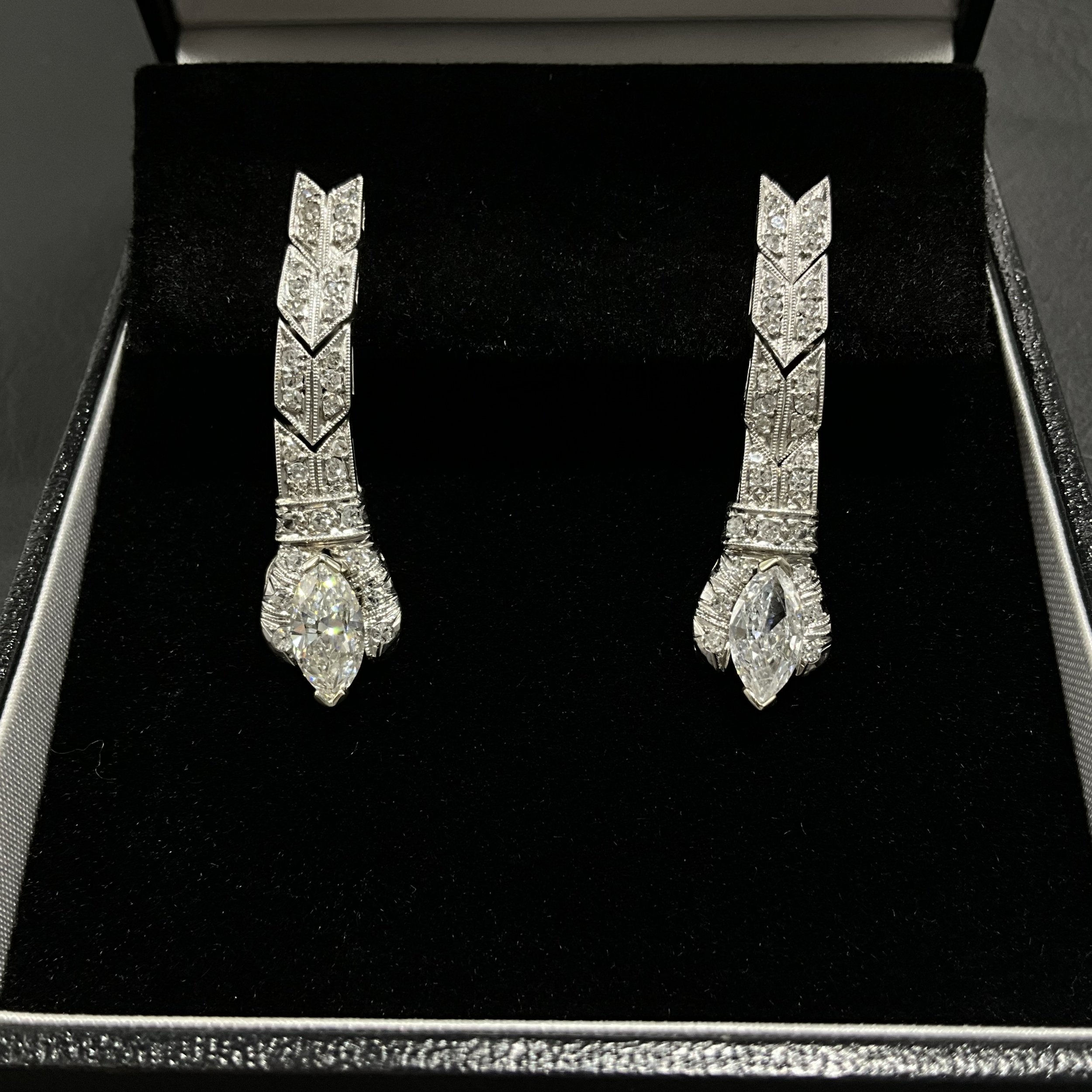 Dangle Diamond Earrings