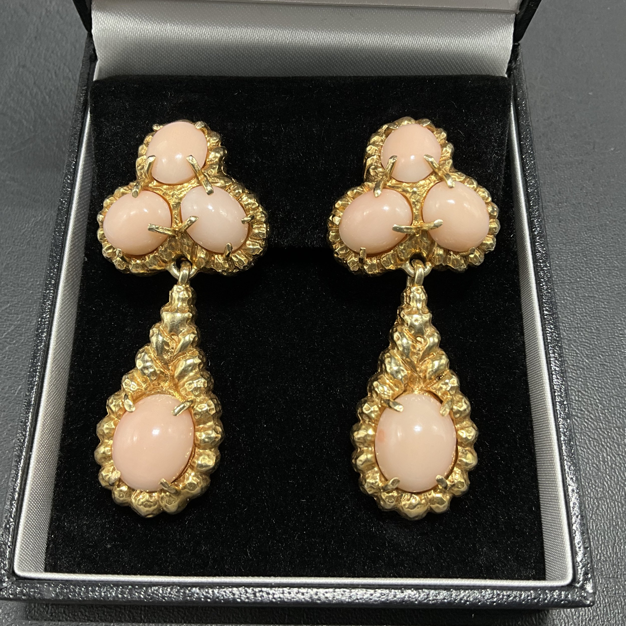 Angel Skin Coral Earrings