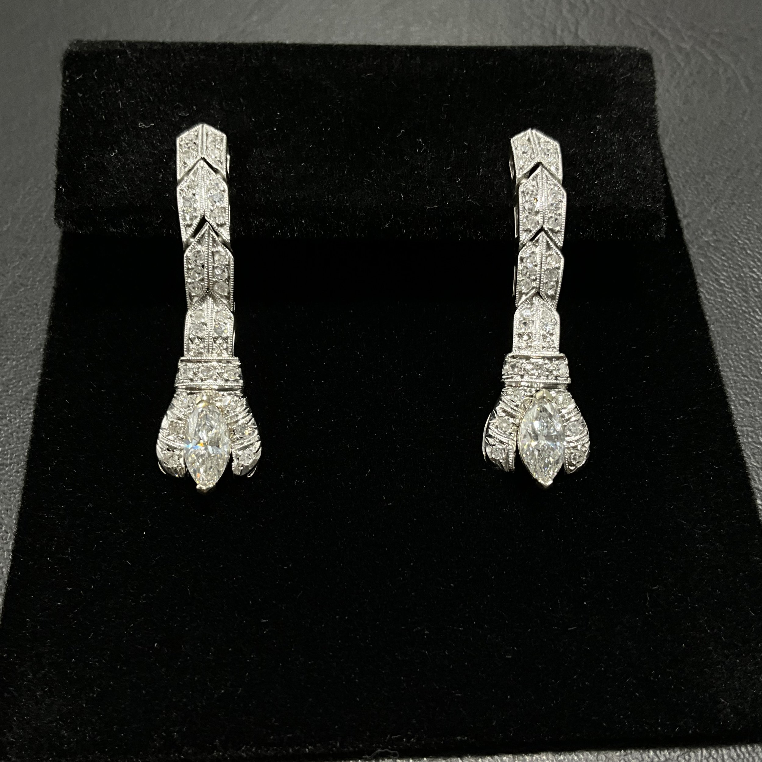 Dangle Diamond Earrings