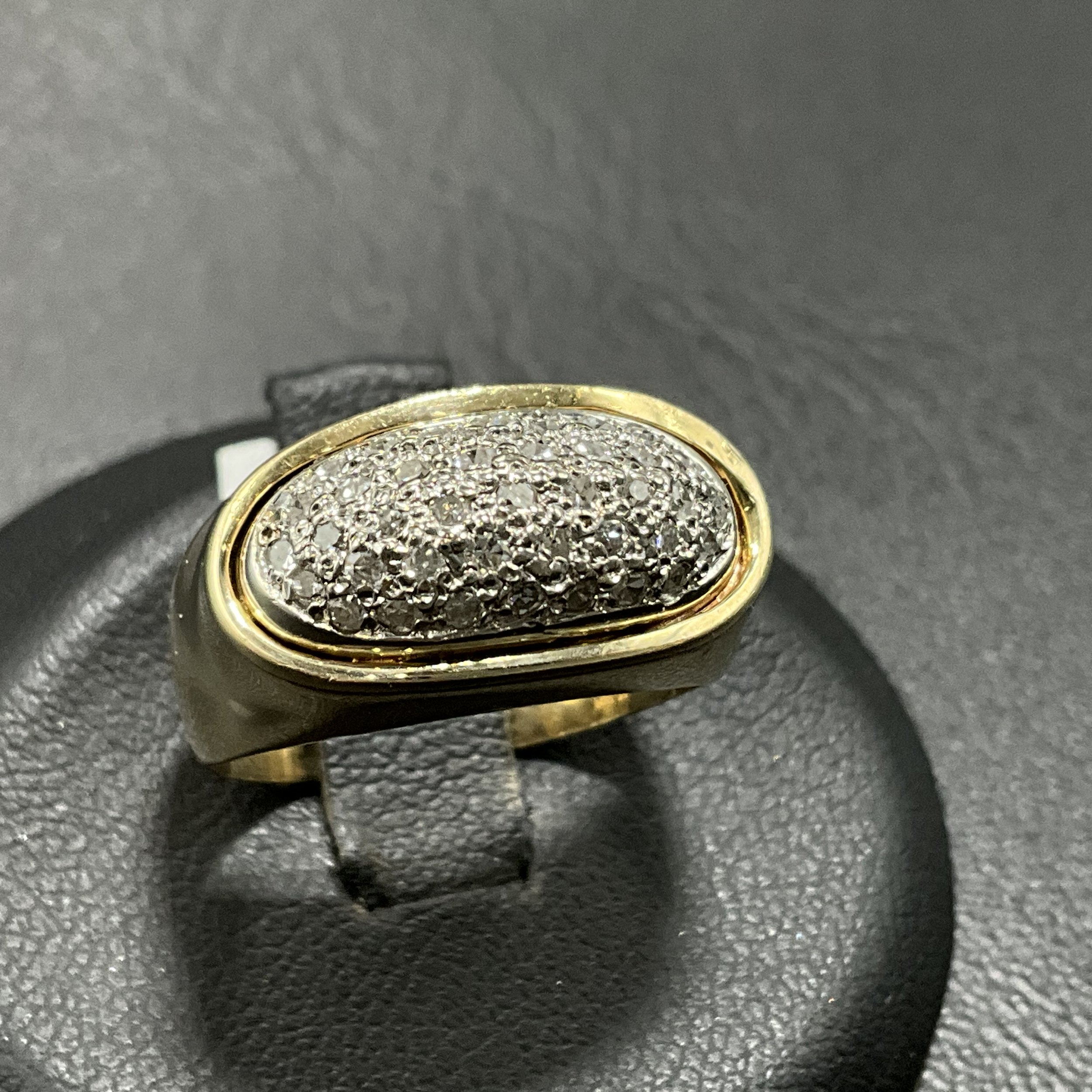 Dome Cluster Diamond Ring