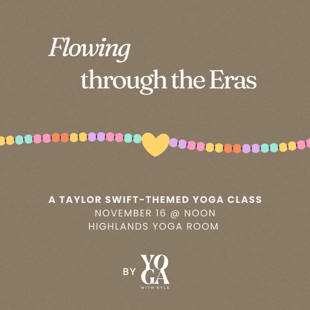 Another day, another dream come true. So thrilled to bring this one to fruition&hellip; it&rsquo;s been a long time coming! 🤩 ⁣
⁣
Flowing through the Eras 🫶🏻⁣
A Taylor Swift-Themed Yoga Class ⁣
⁣
Let&rsquo;s bring the Eras tour to Edmonton! Join @