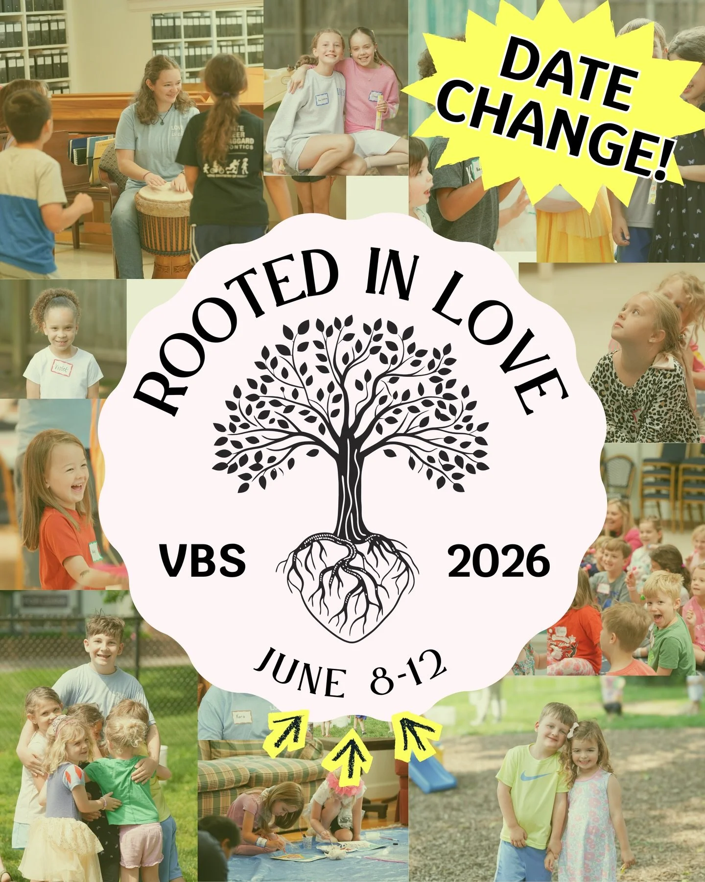 We have changed the date of our Vacation Bible School! Our new dates are June 8th-12th!! Children are invited to join VBS 2026: Rooted in God&rsquo;s Love! We will still gather from 9am-Noon. Click the link in our bio for more information and to regi