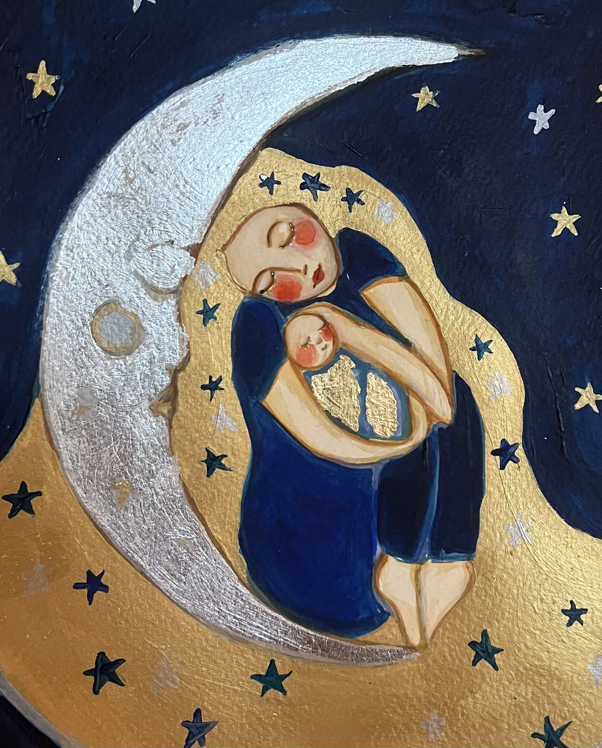 “Moon & stars” print