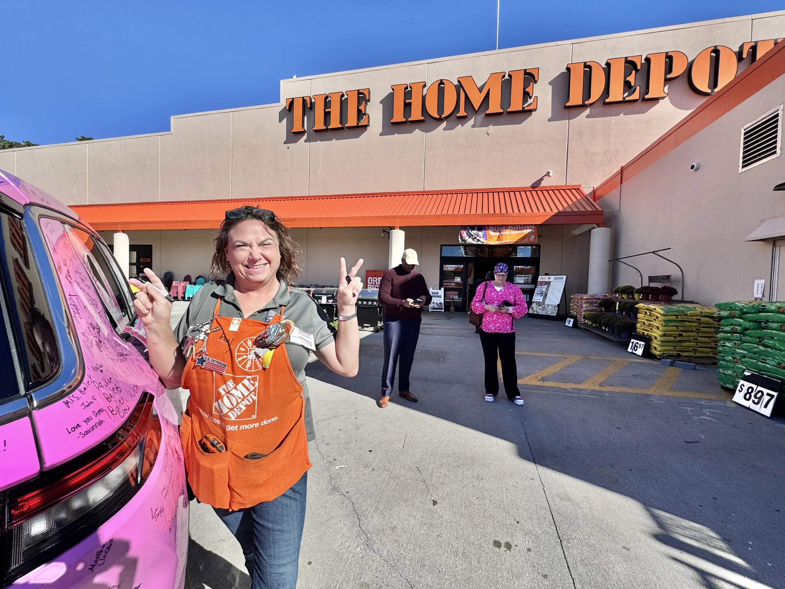 Abercorn Home Depot Southern Motors Savannah Lady Pink — WRHQ